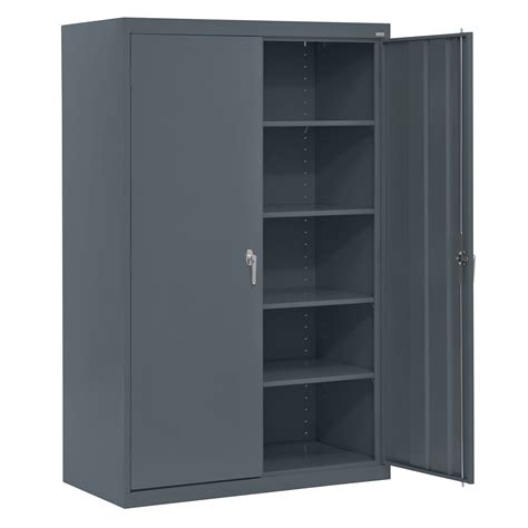 lockable steel storage cabinet|locking steel cabinet with shelves.